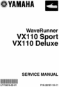 Thumbnail Yamaha waverunner VX1100 2005-09 service manual VX110 Thumbnail Yamaha waverunner VX1100 2005-09 service manual VX110
