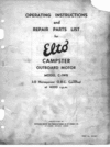 Thumbnail Elto campster outboard motor owners manual