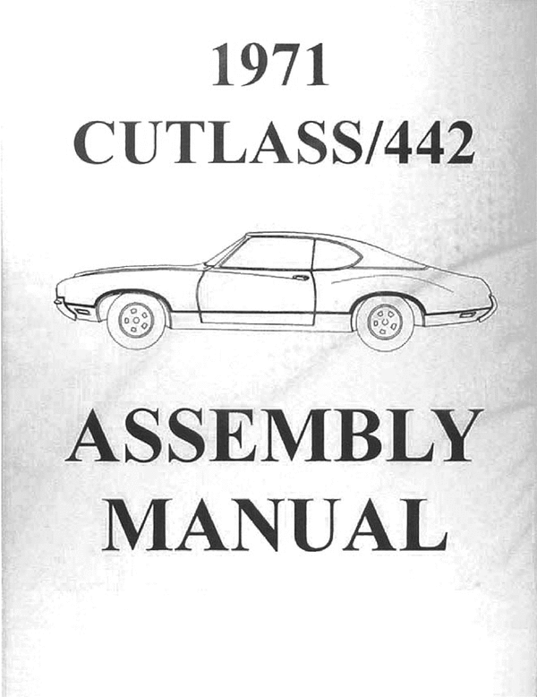 Product picture 1971 Oldsmobile 442 assembly manual