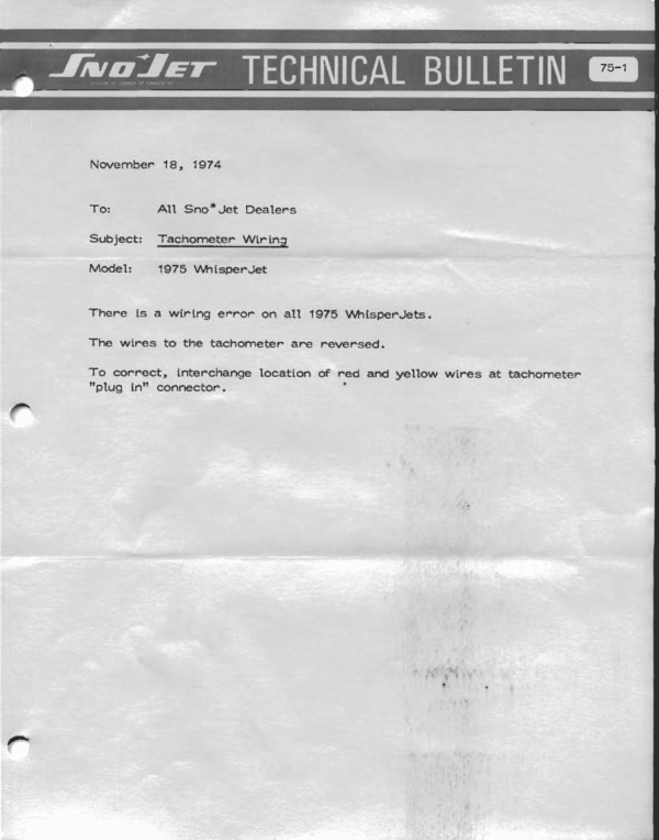 Product picture 1975 sno jet snowmobile service bulletins snojet