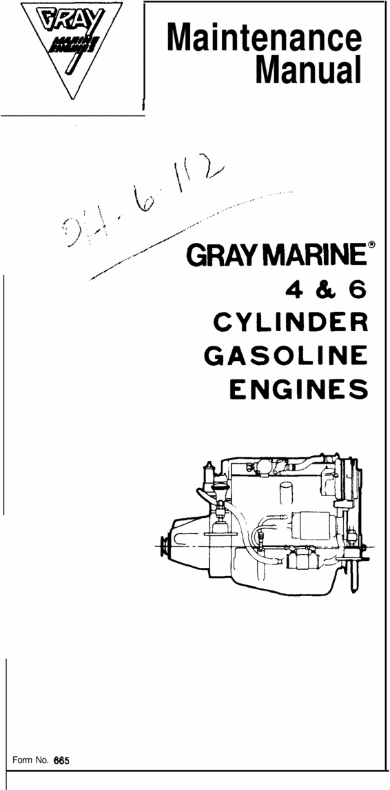 Product picture gray marine vintage chris craft engine manuals 4 & 6 cyl