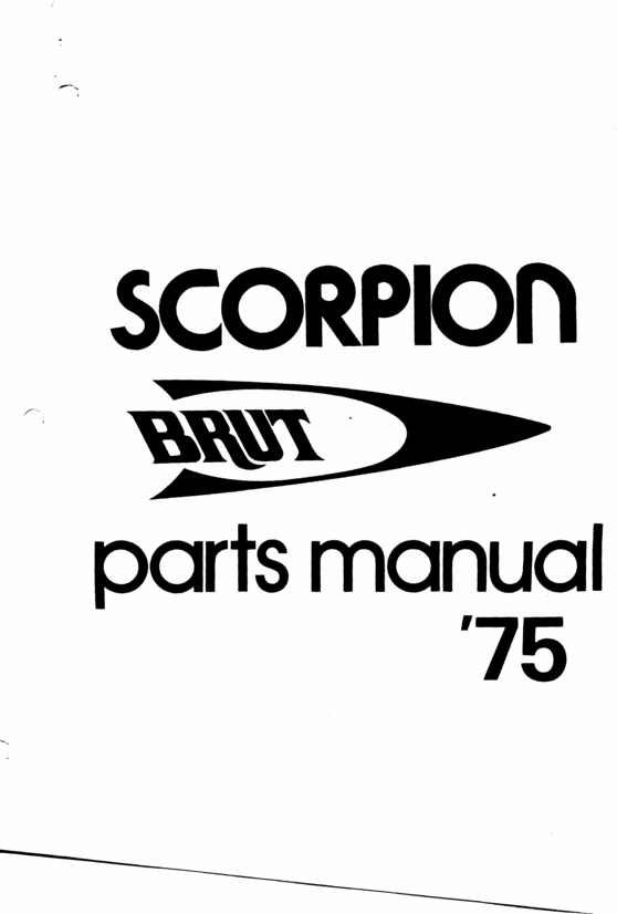 Product picture Scorpion brutt snowmobile parts manuals
