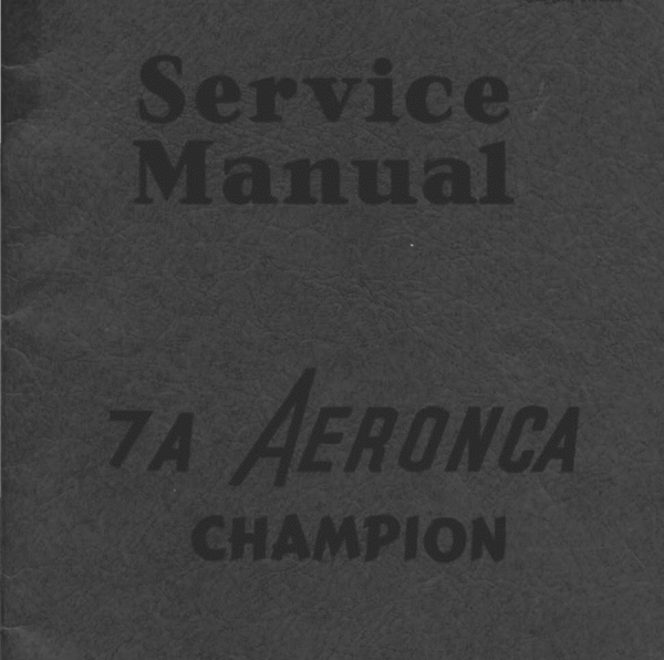 Product picture Aeronca champion 7A aircraft service manual