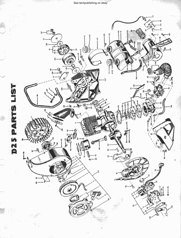 Product picture Clinton chain saw parts manuals vintage 